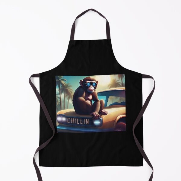 Item preview, Monkey Chilling on a Car designed and sold by MarieSusan.