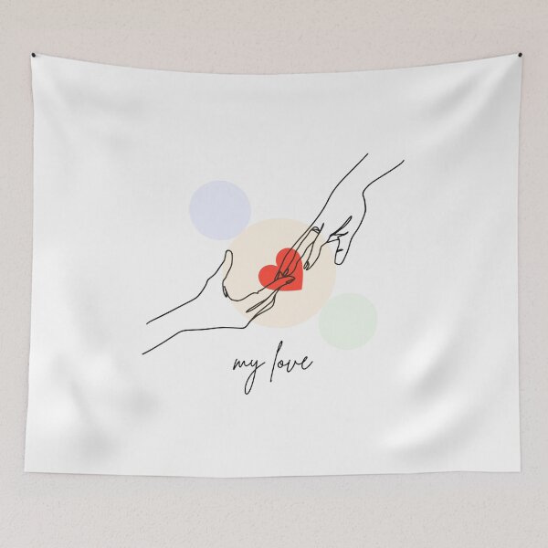 Item preview, Love Heart Couple Holding Hands  designed and sold by Asapusri.