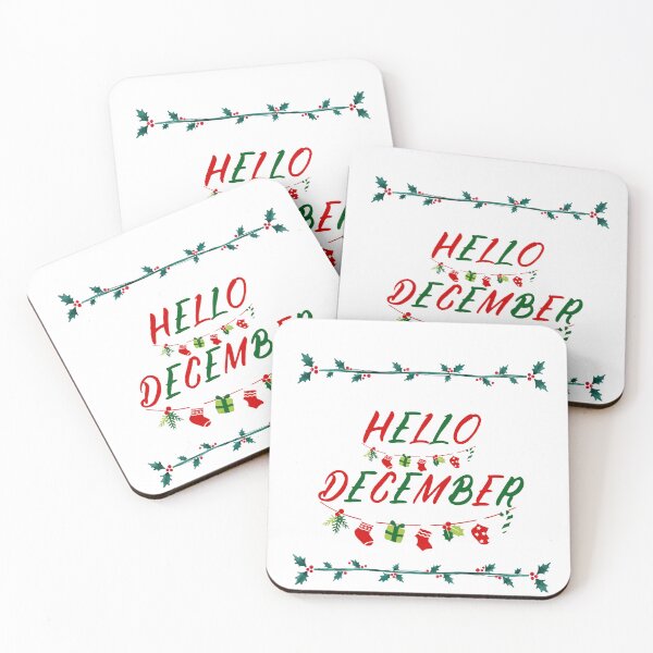 Item preview, Hello december christmas sticker designed and sold by by-oaz.