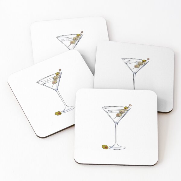Item preview, Dry Martini - small logo - white designed and sold by Coloursplashnl.