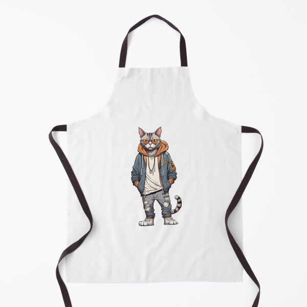 Aperçu de l'œuvre Chat drip mignon avec habits de luxe streetwear créée et vendue par ExtraSilver.