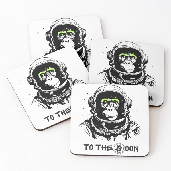 Item preview, TO THE MOON. THE MONKEY IN THE BITCOIN PLANET designed and sold by infinitearte.