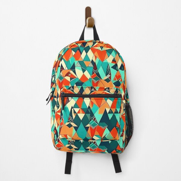 Item preview, Geometric Coloured Foxes Pattern designed and sold by Geonimalia.