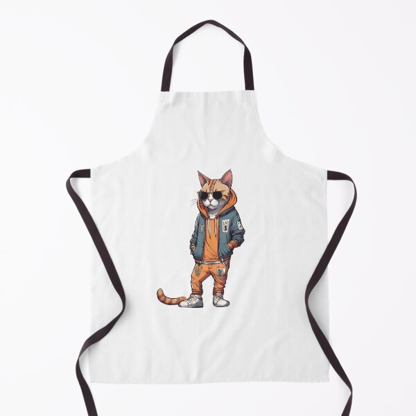 Aperçu de l'œuvre Chat drip mignon avec habits de luxe streetwear créée et vendue par ExtraSilver.