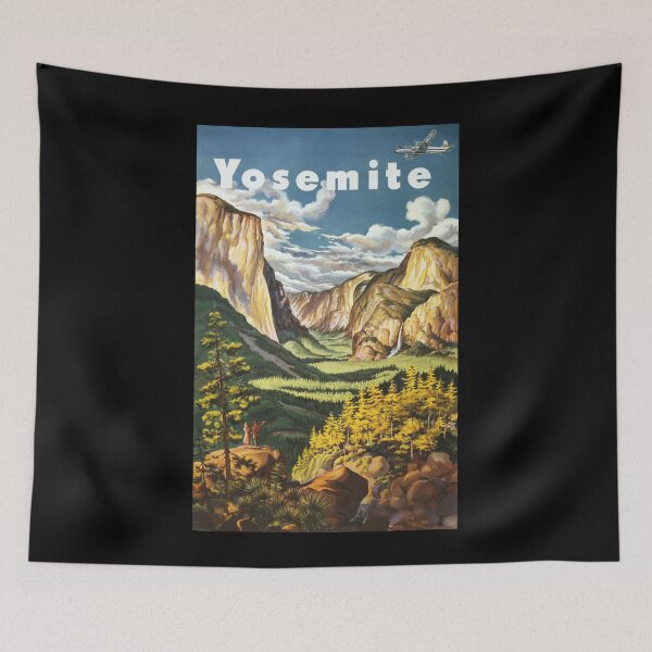 Item preview, Vintage Yosemite Travel poster (1950s) designed and sold by Hoorahville.
