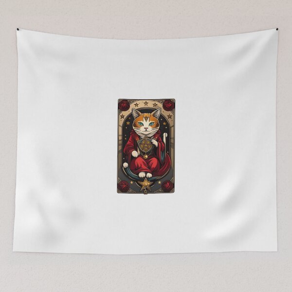 Item preview, Cute cat tarot queen of pentacles designed and sold by KorArtStudio.