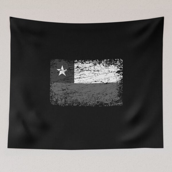 Artikelvorschau, Chile Flagge used-look entworfen und verkauft von GeogDesigns.