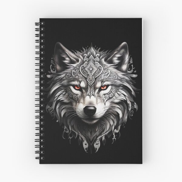 Item preview, Wolf Head Tribal Tattoo Powerful Wolf designed and sold by Grafixfun.