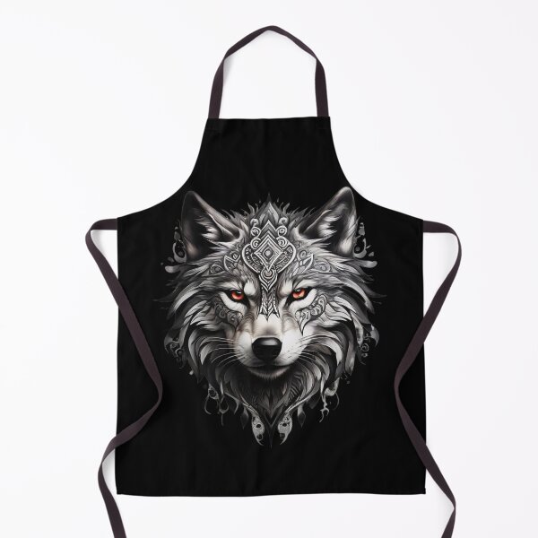 Item preview, Wolf Head Tribal Tattoo Powerful Wolf designed and sold by Grafixfun.