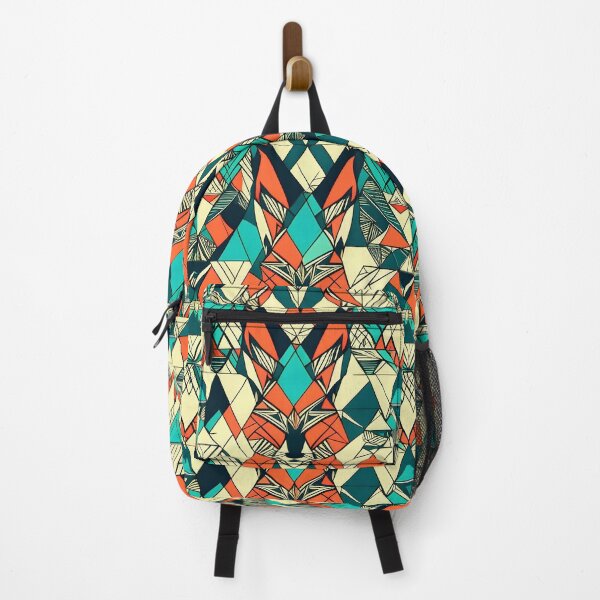 Item preview, Geometric Coloured Foxes Pattern designed and sold by Geonimalia.