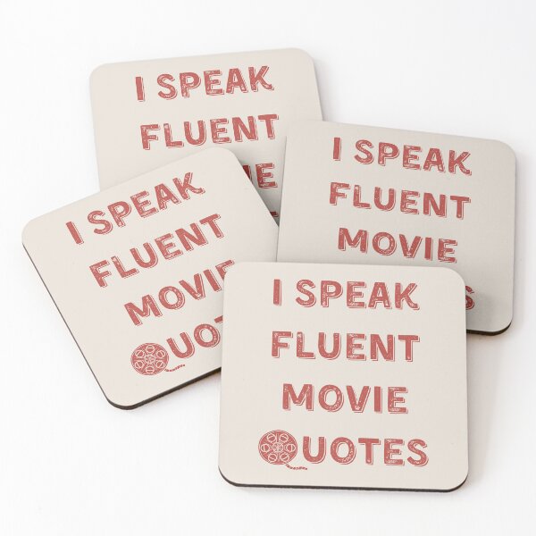 Item preview, Talking Cinema: I speak fluent movie quotes |  designed and sold by GiveMeMood.