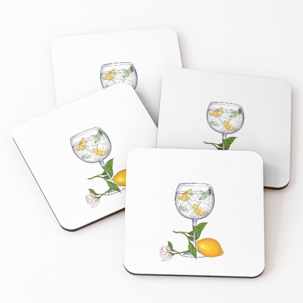 Item preview, G&T lemon and mint - small logo - white designed and sold by Coloursplashnl.