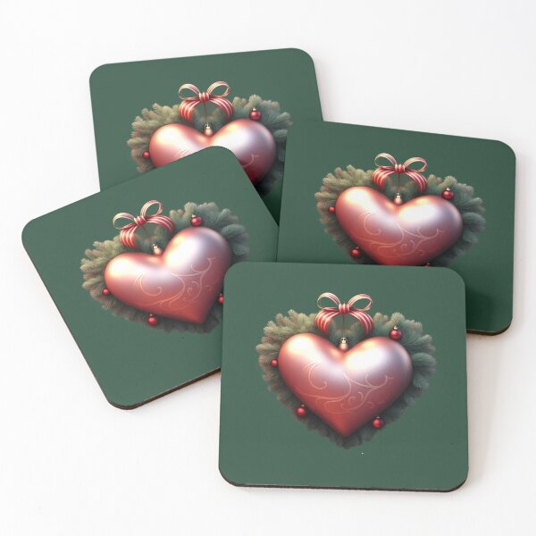 Item preview, corazon de navidad designed and sold by Digiheart.