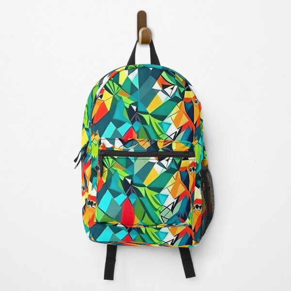 Item preview, Geometric Green Parrots Pattern designed and sold by Geonimalia.