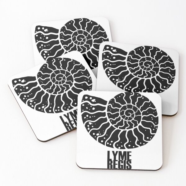 Item preview, Lyme Regis Ammonite Black designed and sold by FunkyDesignDen.