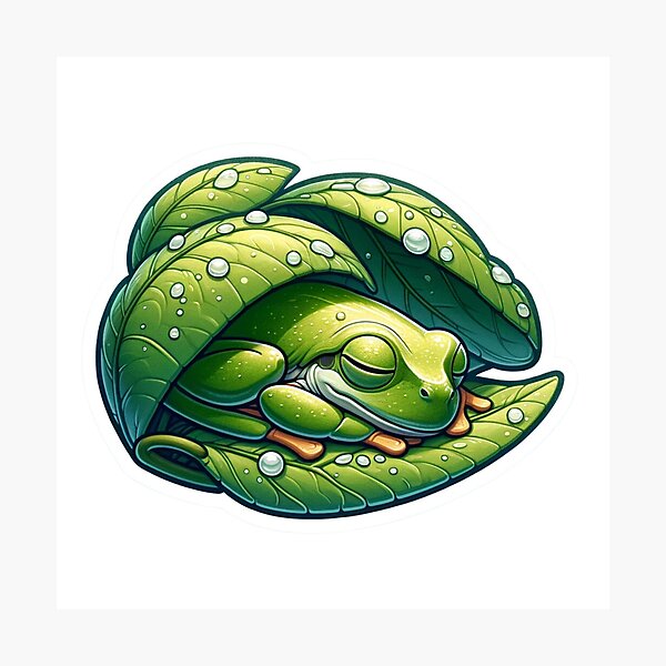 Item preview, Sleepy Tree Frog designed and sold by NeatSplash.