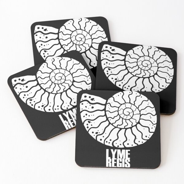 Item preview, Lyme Regis Ammonite White designed and sold by FunkyDesignDen.