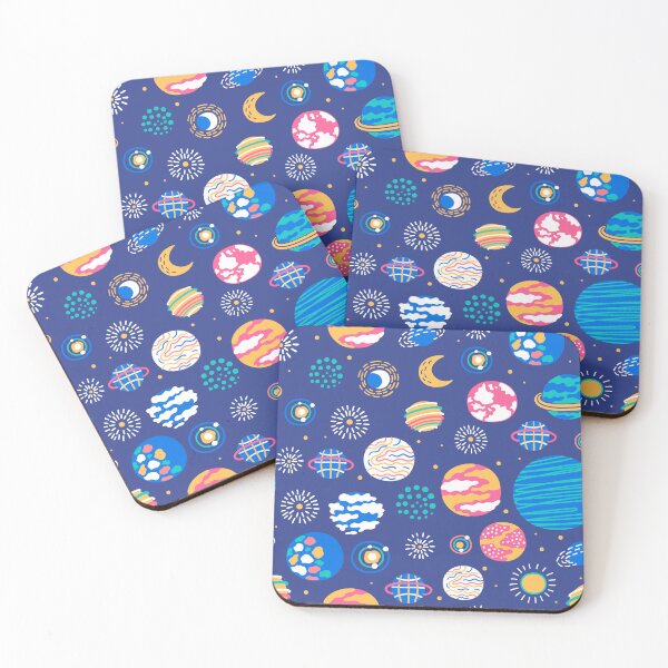 Item preview, Seamless patterns with planets and stars designed and sold by RubyCollection.