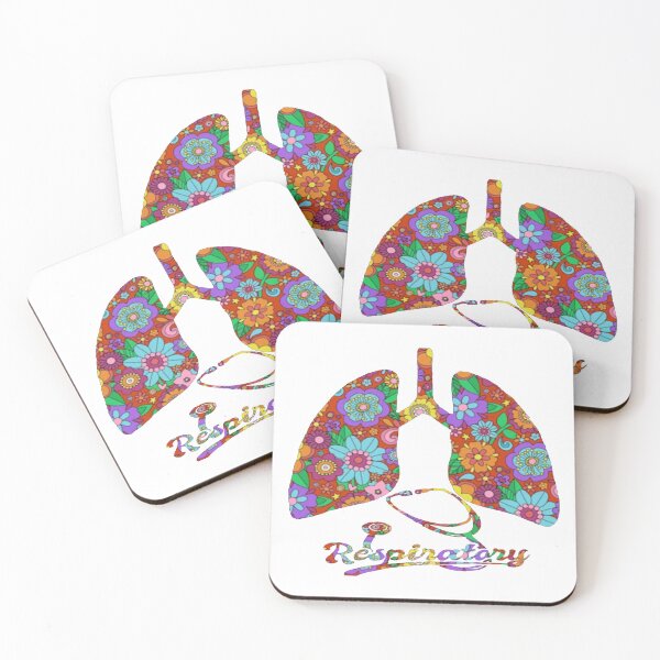 Item preview, Dark Red Floral Lungs Respiratory designed and sold by natnat7w.