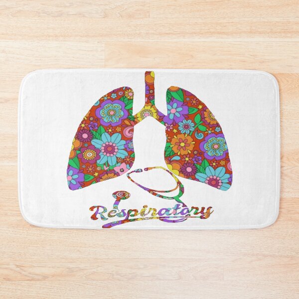 Item preview, Dark Red Floral Lungs Respiratory designed and sold by natnat7w.