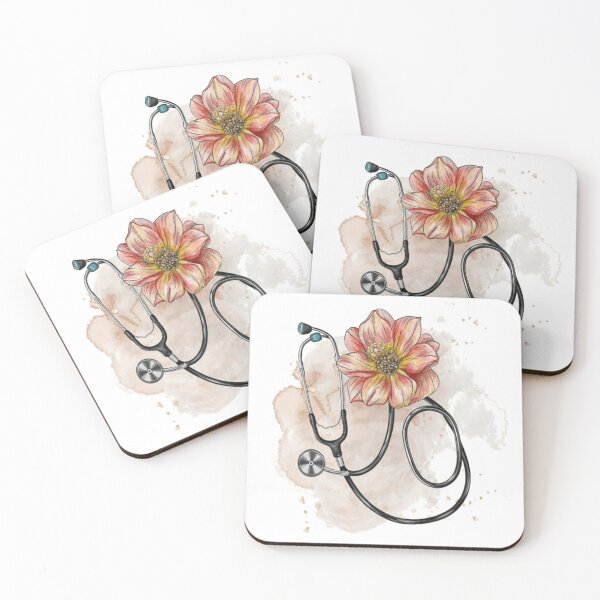 Item preview, Flower stethoscope  designed and sold by unicornunicorn.