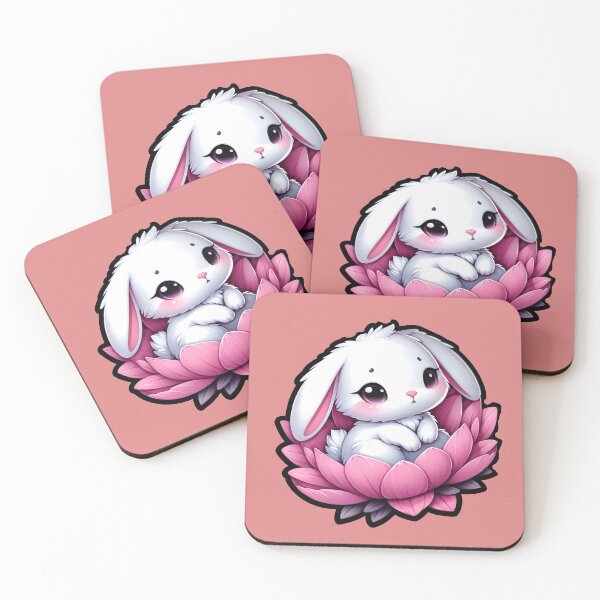 Item preview, cute pink bunny flower designed and sold by Truck Stop One.