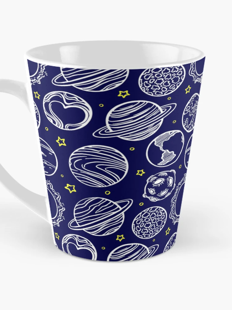 Thumbnail 3 of 4, Coffee Mug, Seamless alien pattern designed and sold by RubyCollection.