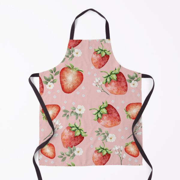 Item preview, Strawberry and Floral Watercolor Seamless Pattern designed and sold by Hawa Shama.