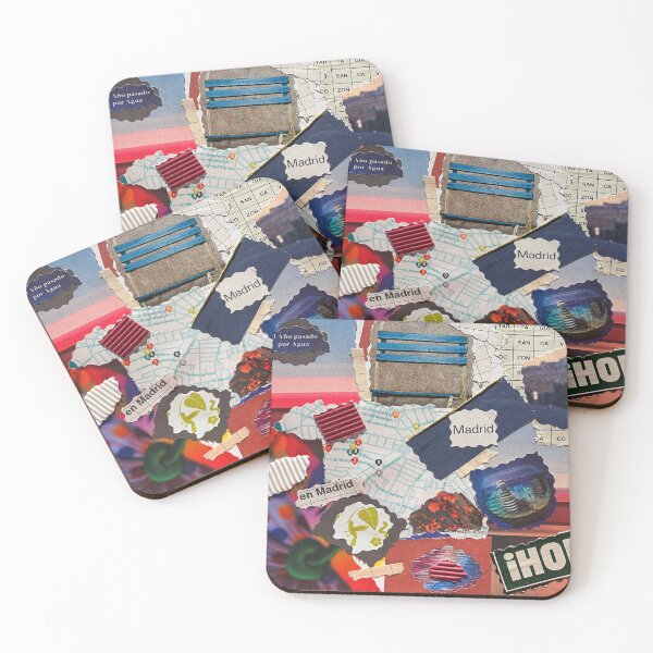 Item preview, Madrid themed analog collage designed and sold by Ponted.
