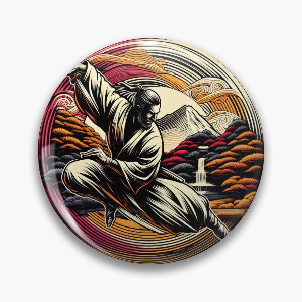 Item preview, Ninjutsu Ukiyo-e Mountain Design designed and sold by RedDesignSyc.
