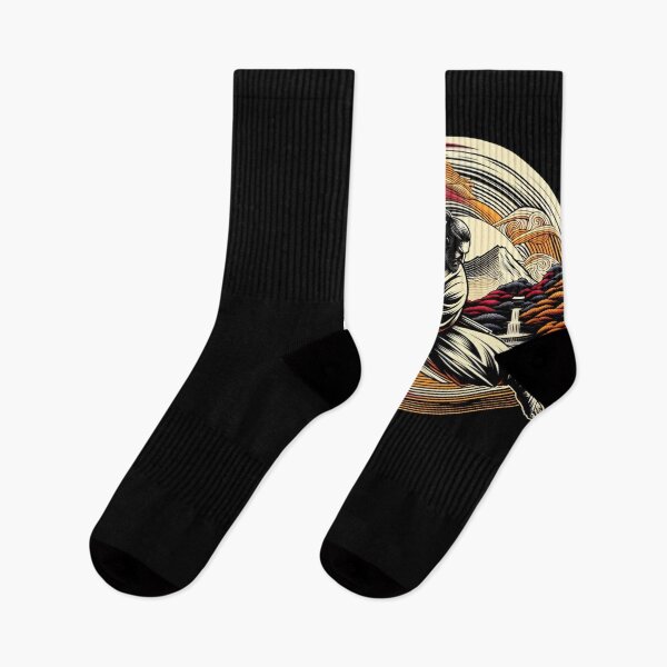 Item preview, Ninjutsu Ukiyo-e Mountain Design designed and sold by RedDesignSyc.