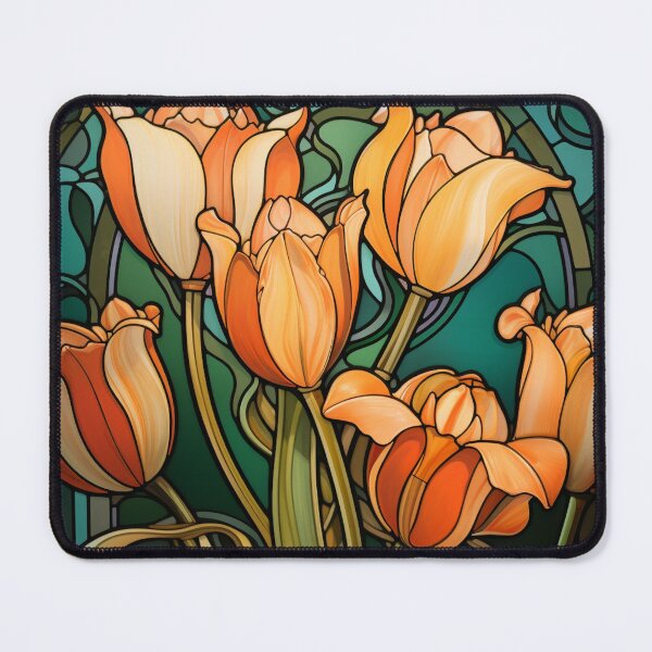 Item preview, Tulips Art Nouveau Style designed and sold by ArtNouveauChic.
