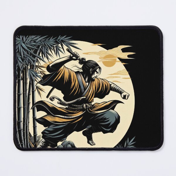 Item preview, Ninjutsu Pose Ukiyo-e Circle Design designed and sold by RedDesignSyc.