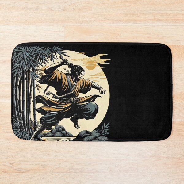 Item preview, Ninjutsu Pose Ukiyo-e Circle Design designed and sold by RedDesignSyc.
