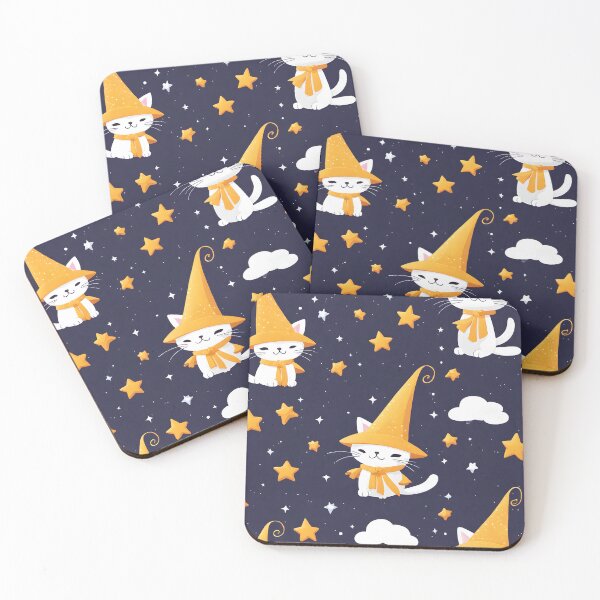 Item preview, Wizard Cats Pattern Art Design  designed and sold by VisualMotivator.
