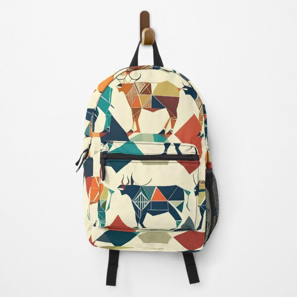 Item preview, Geometric Cows Pattern designed and sold by Geonimalia.