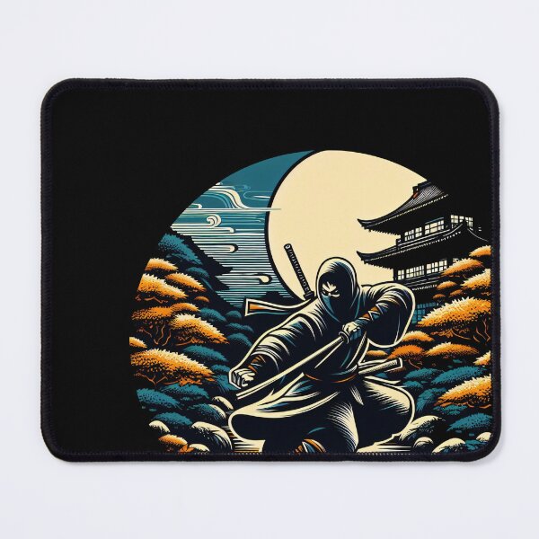 Item preview, Ninjutsu Pose Ninja Ukiyo-e Circle Design designed and sold by RedDesignSyc.