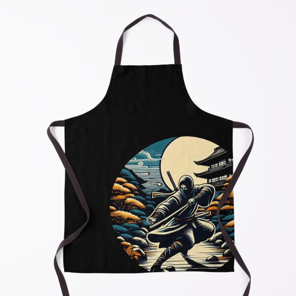 Item preview, Ninjutsu Pose Ninja Ukiyo-e Circle Design designed and sold by RedDesignSyc.
