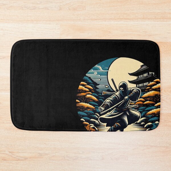 Item preview, Ninjutsu Pose Ninja Ukiyo-e Circle Design designed and sold by RedDesignSyc.