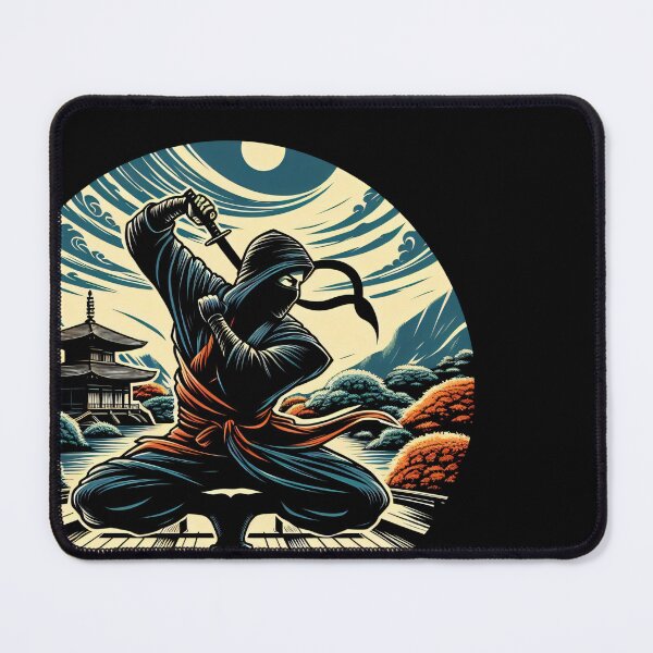 Item preview, Ninjutsu Pose Ninja Circle Design designed and sold by RedDesignSyc.