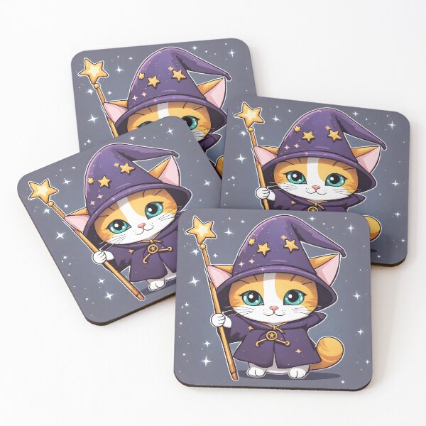 Item preview, Cute Wizard Cat Art Design  designed and sold by VisualMotivator.