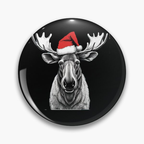 Item preview, Moose on Santa's hat designed and sold by Elitegraff.