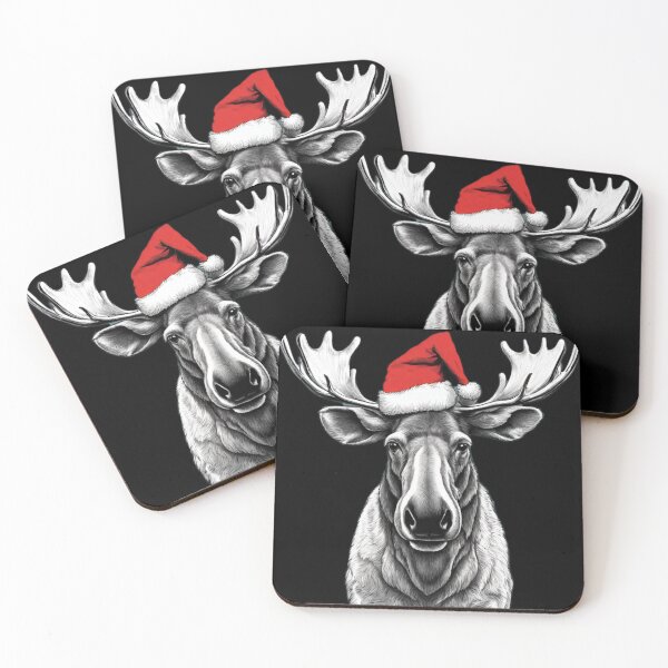 Item preview, Moose on Santa's hat designed and sold by Elitegraff.