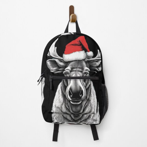 Item preview, Moose on Santa's hat designed and sold by Elitegraff.