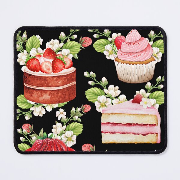 Item preview, Strawberry Pastry Pattern designed and sold by Hawa Shama.