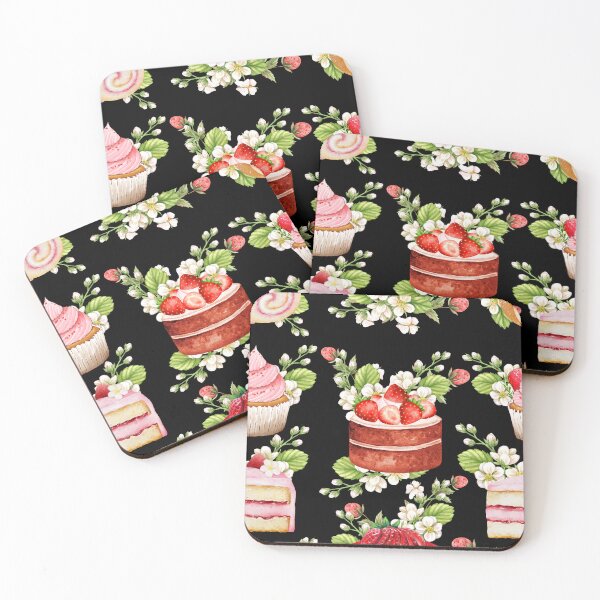 Item preview, Strawberry Pastry Pattern designed and sold by Hawa Shama.