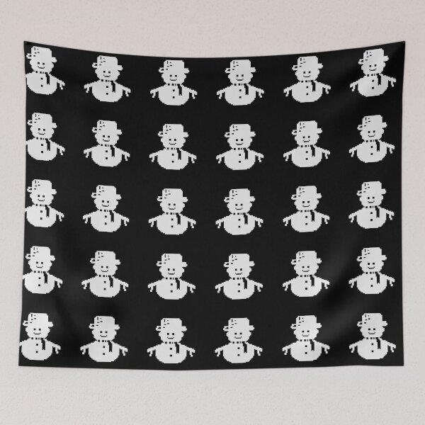 Item preview, White Snowman pixel art designed and sold by Xatutik.art.