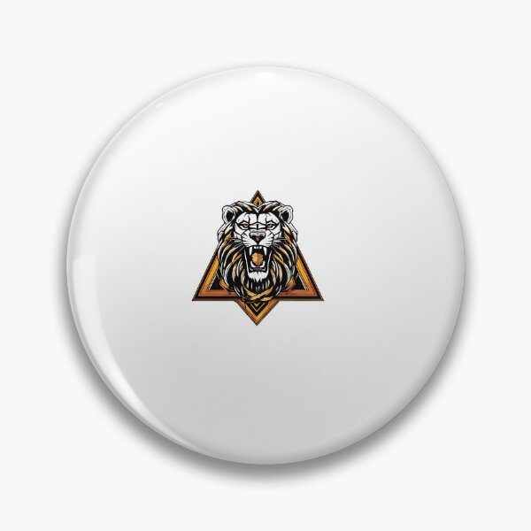 Item preview, Fierce Majesty: Angry Lion Triangle Print designed and sold by VIJUSURYAL.