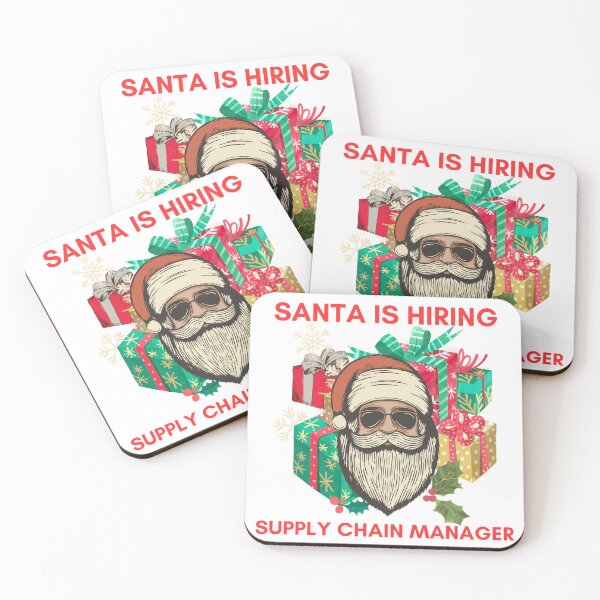 Item preview, Santa is hiring, supply chain manager, logistics christmas designed and sold by NoetherSym.