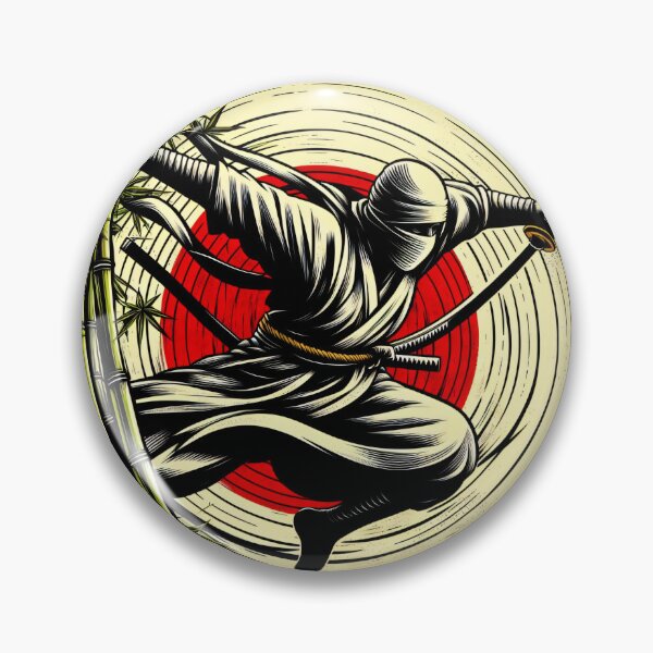 Item preview, Ninjutsu Ninja Fighter Japan Sun Circle Design designed and sold by RedDesignSyc.